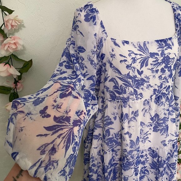 Floral Lucy Paris Long Sleeve Dress - Picture 7 of 9